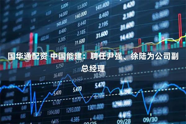 国华通配资 中国能建：聘任尹强、徐陆为公司副总经理