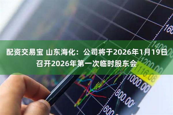 配资交易宝 山东海化：公司将于2026年1月19日召开2026年第一次临时股东会